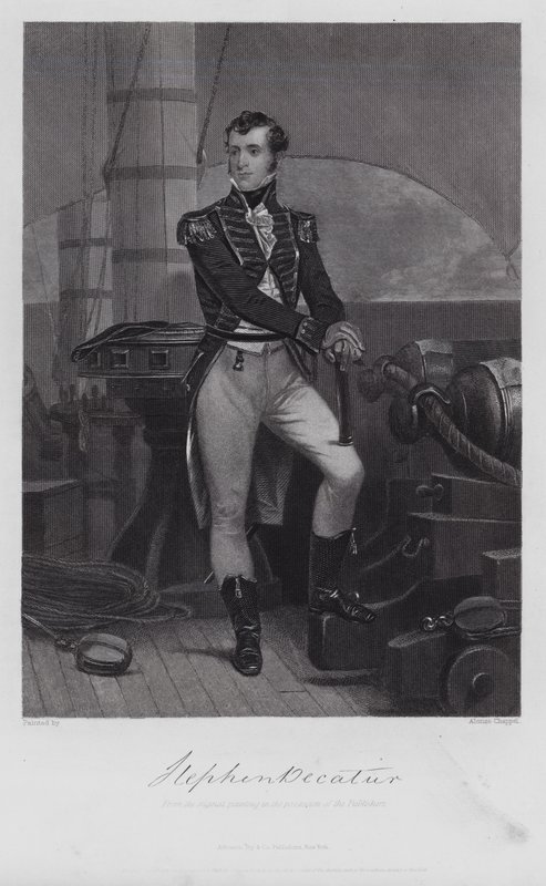 Stephen Decatur (rytina) od Alonzo (after) Chappel