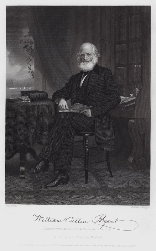 William Cullen Bryant (rytina) od Alonzo (after) Chappel