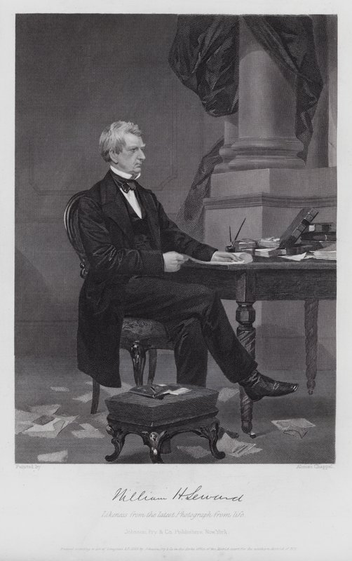 William Henry Seward (rytina) od Alonzo (after) Chappel