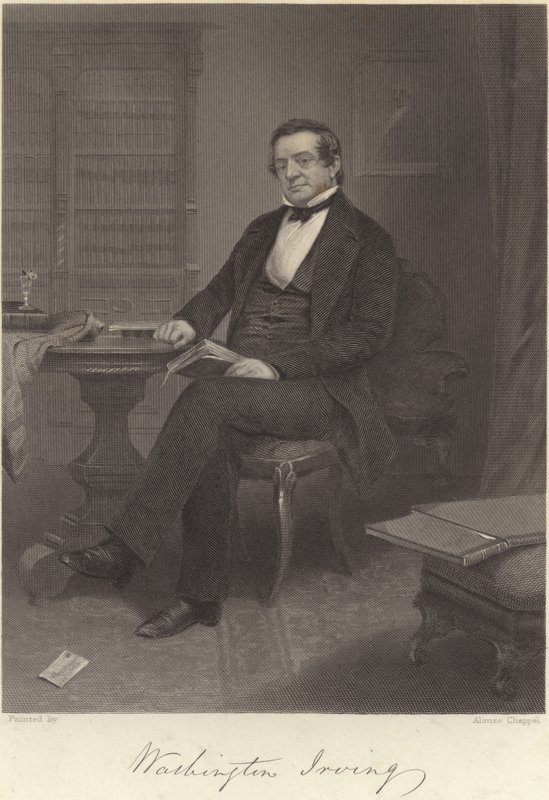 Washington Irving od Alonzo Chappel