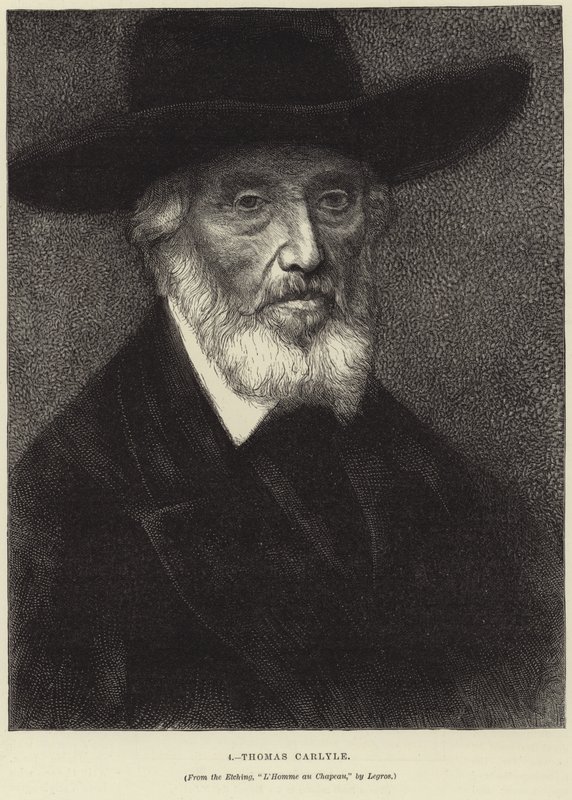 Portrét Thomase Carlylea od Alphonse Legros
