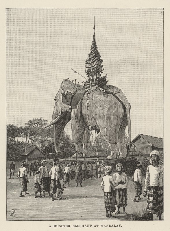 Monster Elephant v Mandalay od Amedee Forestier