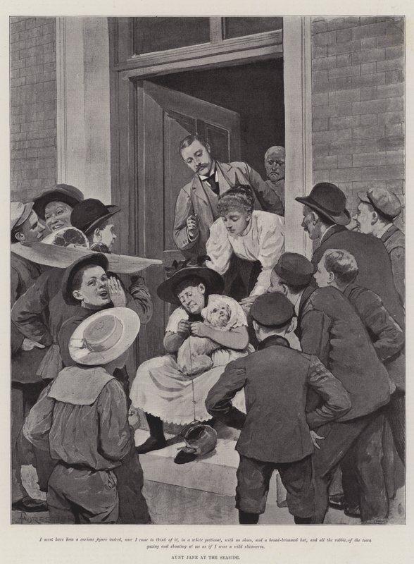 Ilustrace pro tetu Jane u moře od The Late Lord Brabourne od Amedee Forestier