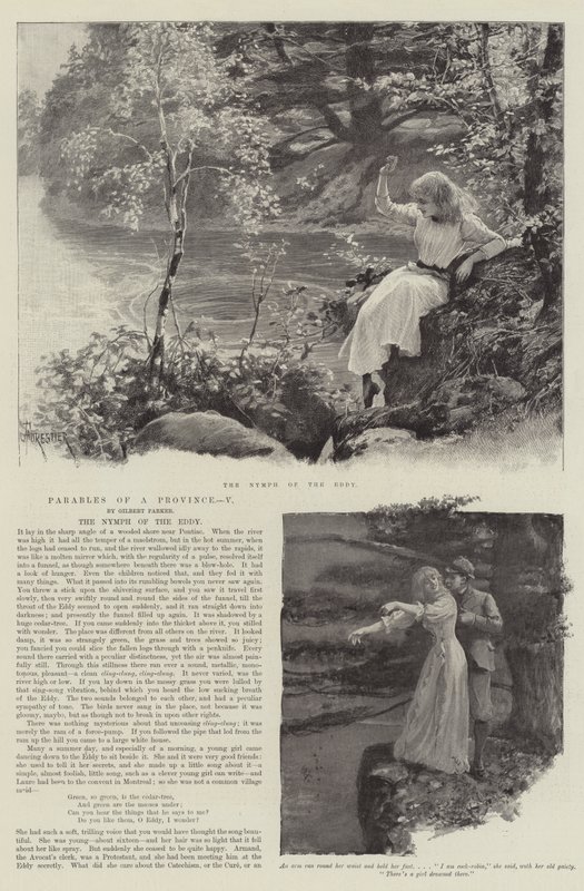 The Nymph of the Eddy od Gilberta Parkera od Amedee Forestier