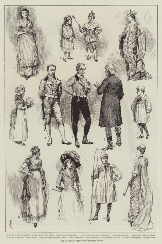 Randolph Caldecott Memorial Party od Amedee Forestier