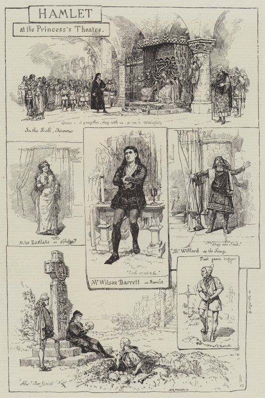 Hamlet v divadle princezny od Amedee Forestier