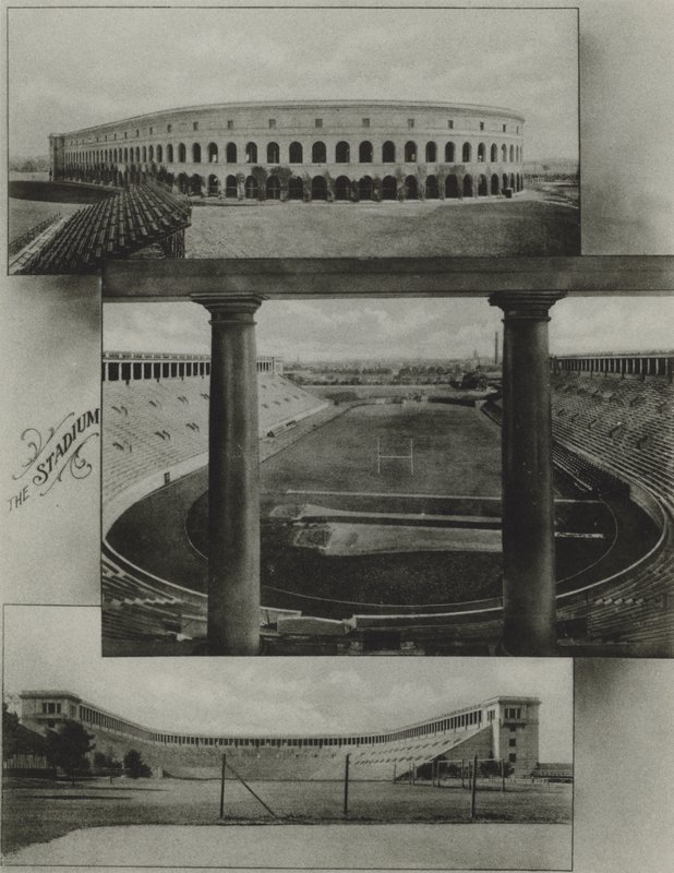Harvardská univerzita: Stadion (černobílá fotografie) od American Photographer (after)