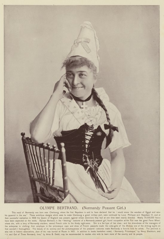 Olympe Bertrand, Normandská rolnická dívka od American Photographer