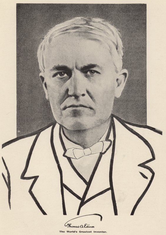Thomas Edison (čb fotografie) od American Photographer