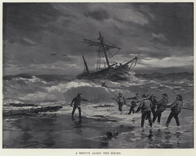 Záchrana podél zvuku (litho) od American School