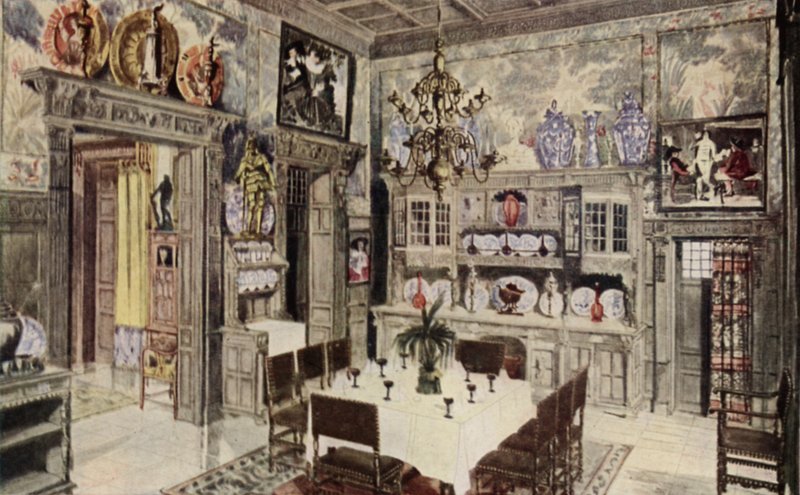 Vzorová německá jídelna (barva litho) od American School