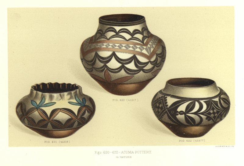 Keramika domu Acoma od American School