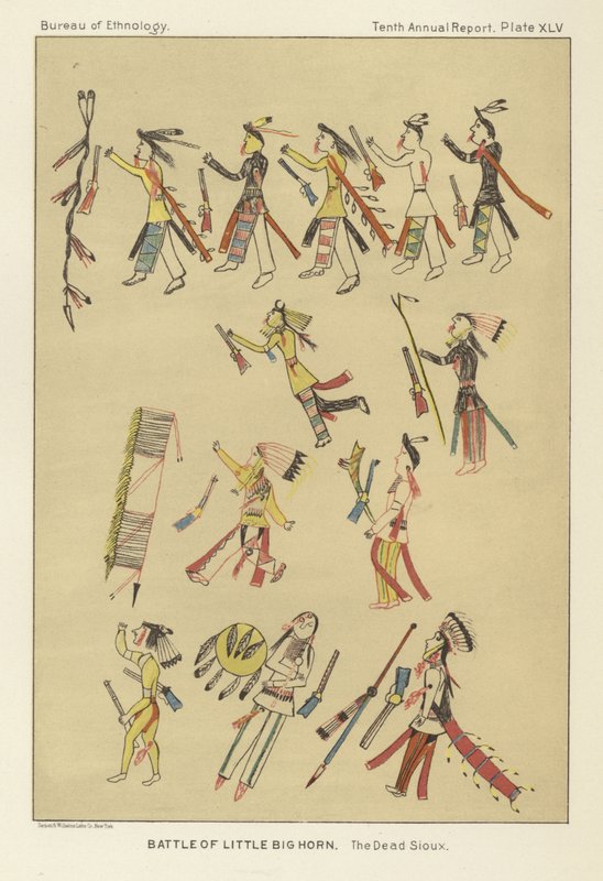 Bitva o Little Bighorn od American School