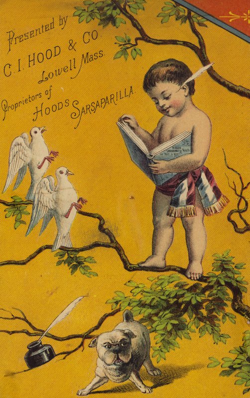 Cherub čtení Knihy Na Stromě od American School