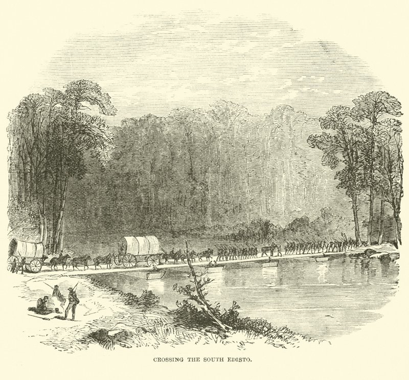 Crossing the South Edisto, leden 1865 od American School