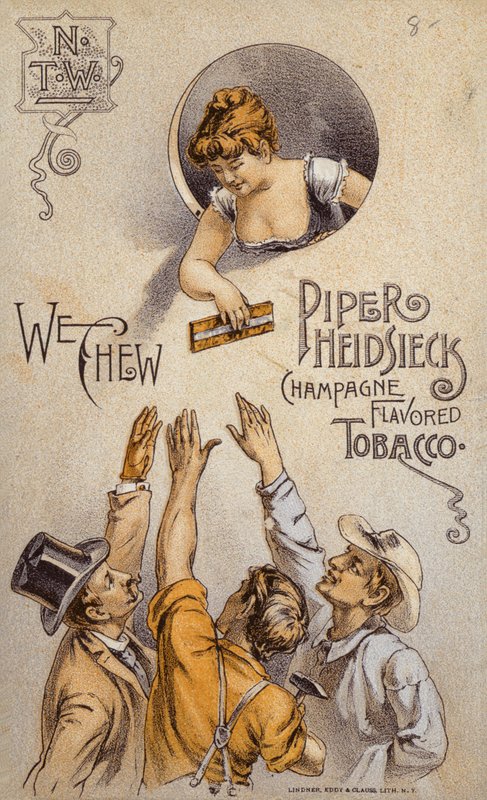 Floozie rozdává tabák (Piper Heidsieck) od American School