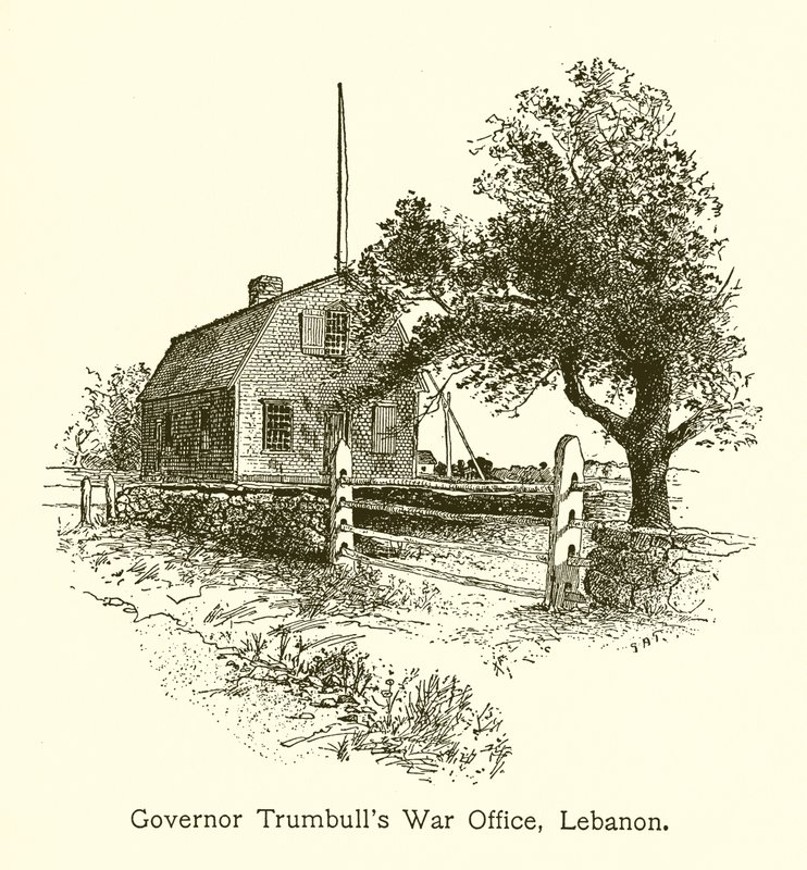 Guvernér Trumbulls War Office, Libanon, Connecticut od American School