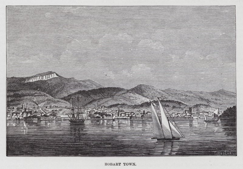 Hobart Town (rytina) od American School