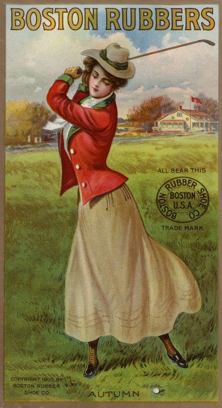 Swinging Club Lady Golfer od American School