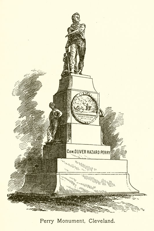 Perry Monument, Cleveland, Lake Erie od American School
