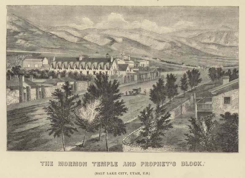 Mormonský chrám a blok proroků od American School