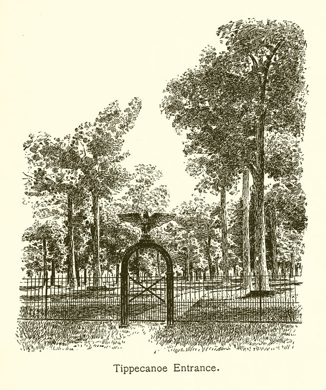 Vstup do Tippecanoe, generál William Henry Harrison od American School