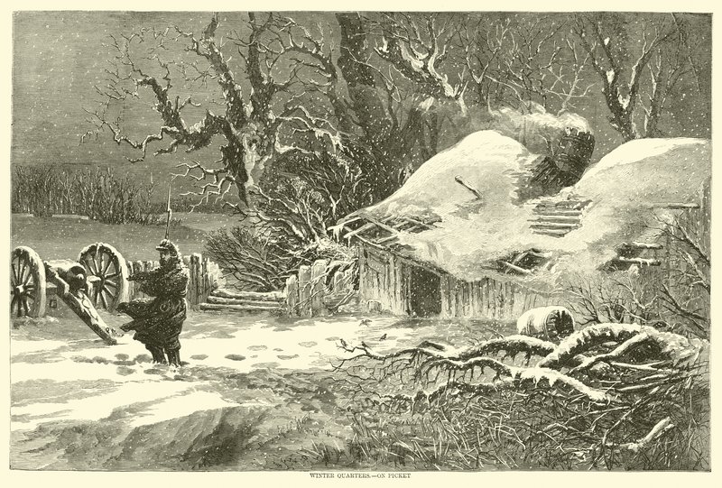 Winter Quarters, na Piket, únor 1864 od American School