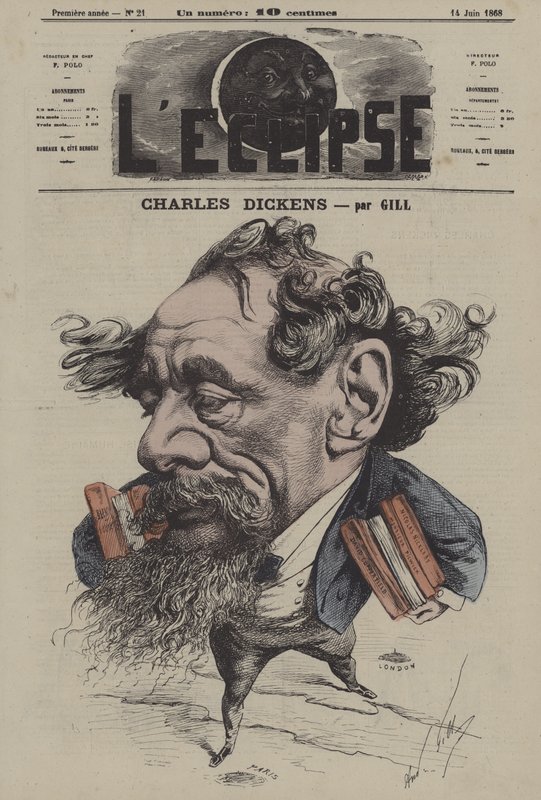 Charles Dickens par Gill od Andre Gill