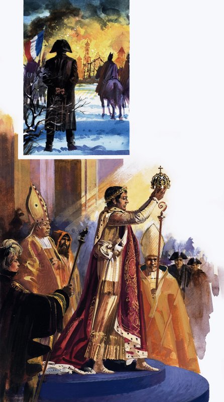 Korunovační scéna a Napoleon od Andrew Howat