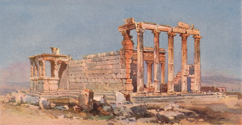 Erechtheion, Atény (barevné lito) od Angelos Giallinos