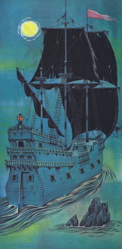Loď duchů (barevná litografie) od Angus McBride