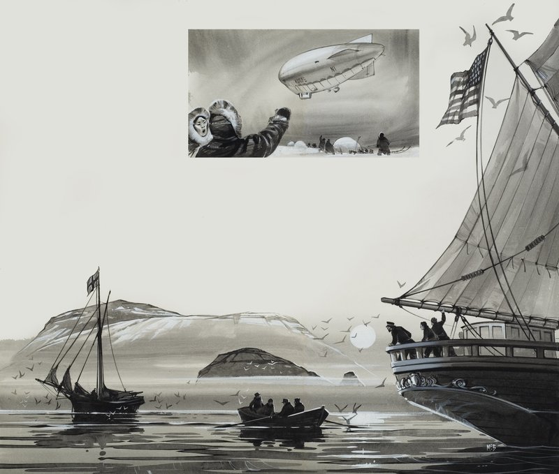 Roald Amundsen (1872-1928) (kvaš na papíře) od Angus McBride