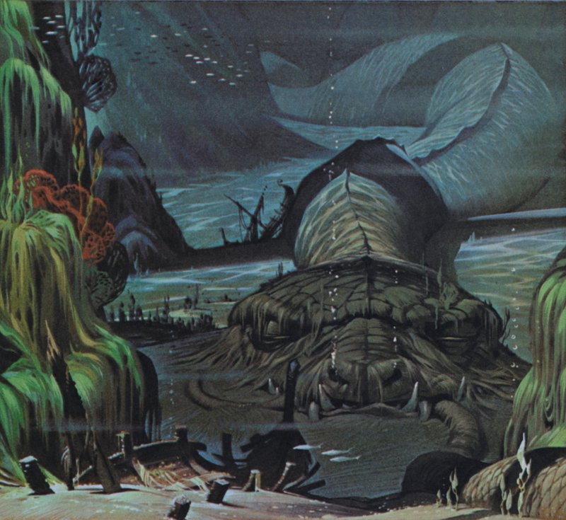 Midgardský had (barevná litografie) od Angus McBride