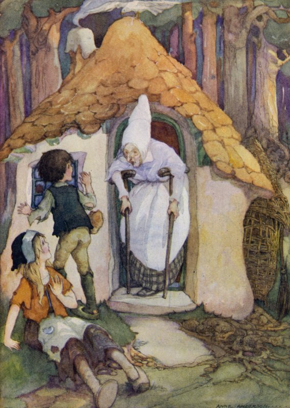 Jeníček a Grethel (barevné lito) od Anne (after) Anderson