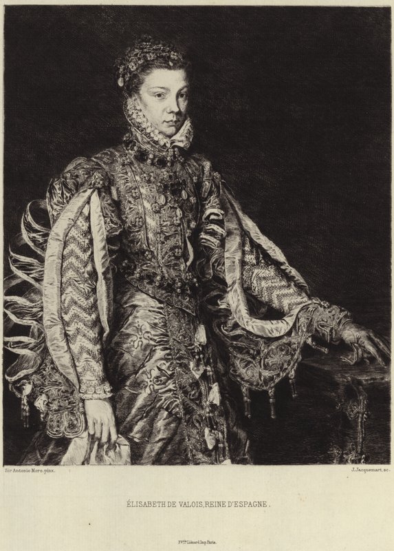 Alžběta Francouzská od Anthonis van Dashorst Mor