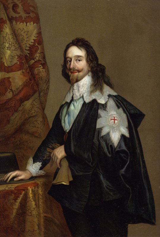 Karel I. (chromolitho) od Anthony van Dyck