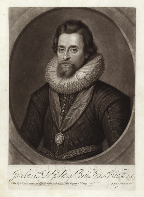 Portrét krále Jakuba I od Anthony van Dyck