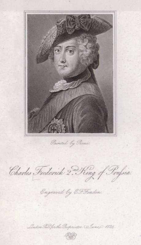 Fridrich Veliký, král Pruska (rytina) od Antoine Pesne