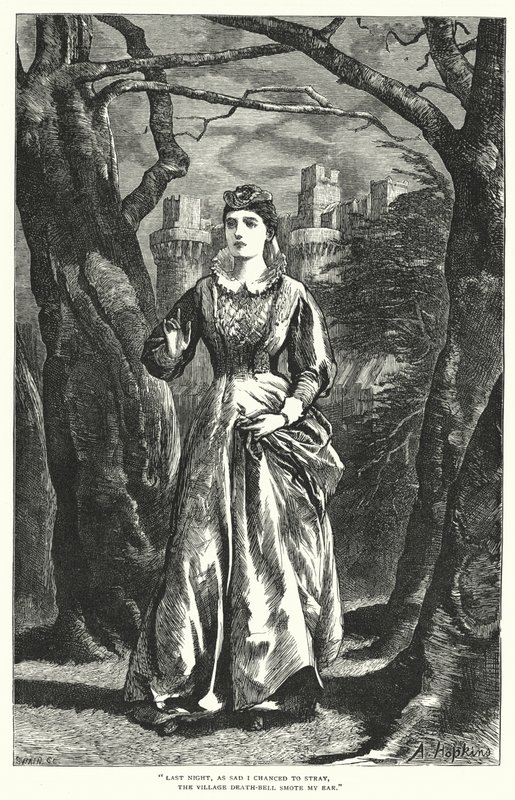 Cumnor Hall (rytina) od Arthur (after) Hopkins
