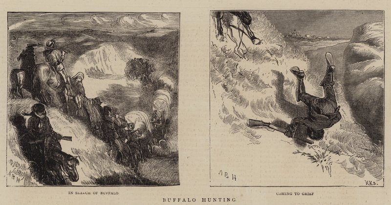 Lov buvolů od Arthur Boyd Houghton