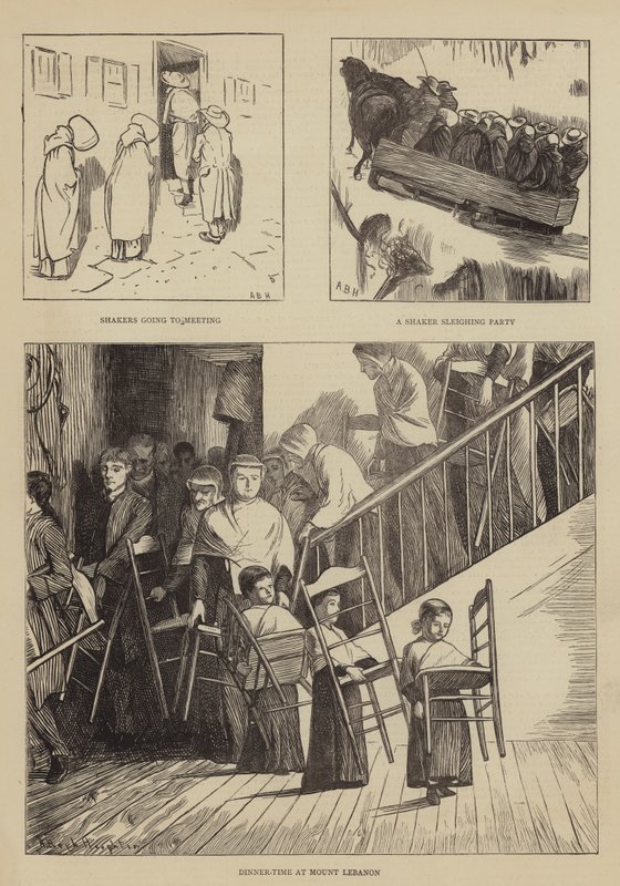 Grafická Amerika, Shakers od Arthur Boyd Houghton