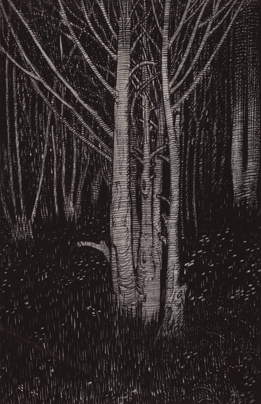 Mydnyght byla cum (litho) od Arthur George Watts