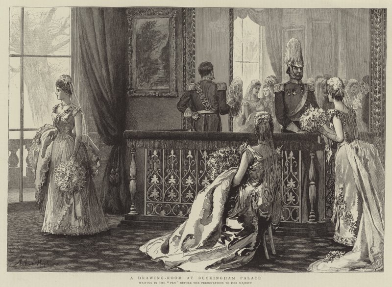 Přijímací místnost v Buckinghamském paláci od Arthur Hopkins