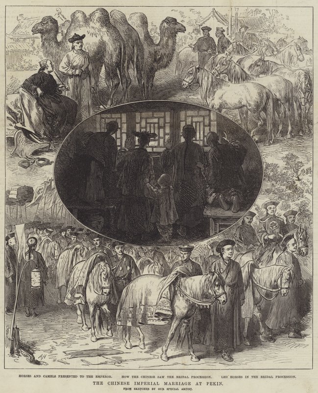Čínský císařský sňatek v Pekingu od Arthur Hopkins