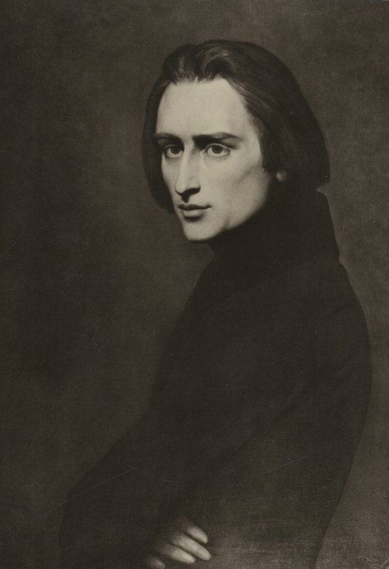 Franz Liszt , maďarský skladatel od Ary Scheffer