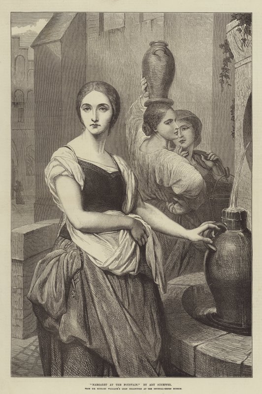 Markéta u fontány od Ary Scheffer