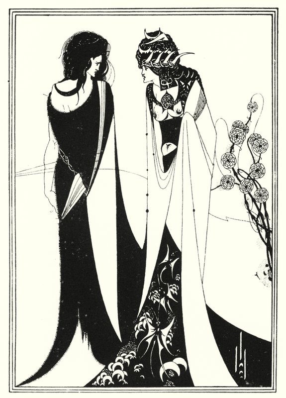 John a Salome (rytina) od Aubrey (after) Beardsley