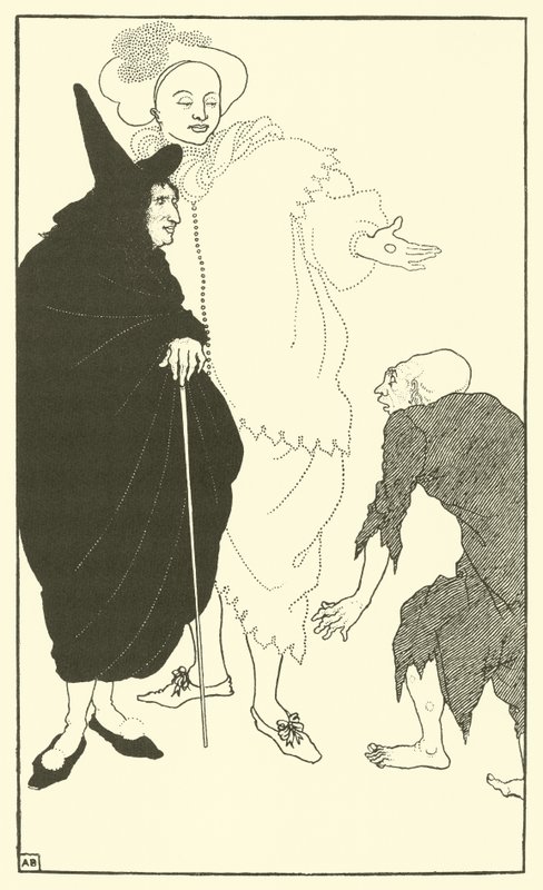 Don Juan, Sganarelle a žebrák od Aubrey Beardsley