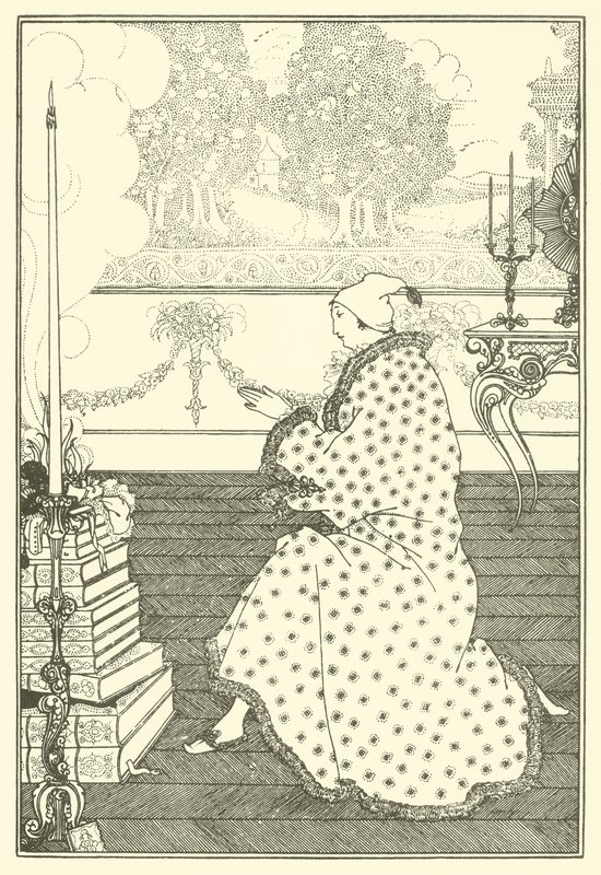 Modlitba baronů od Aubrey Beardsley