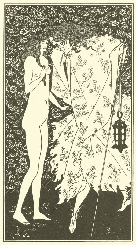 Tajemná růžová zahrada od Aubrey Beardsley